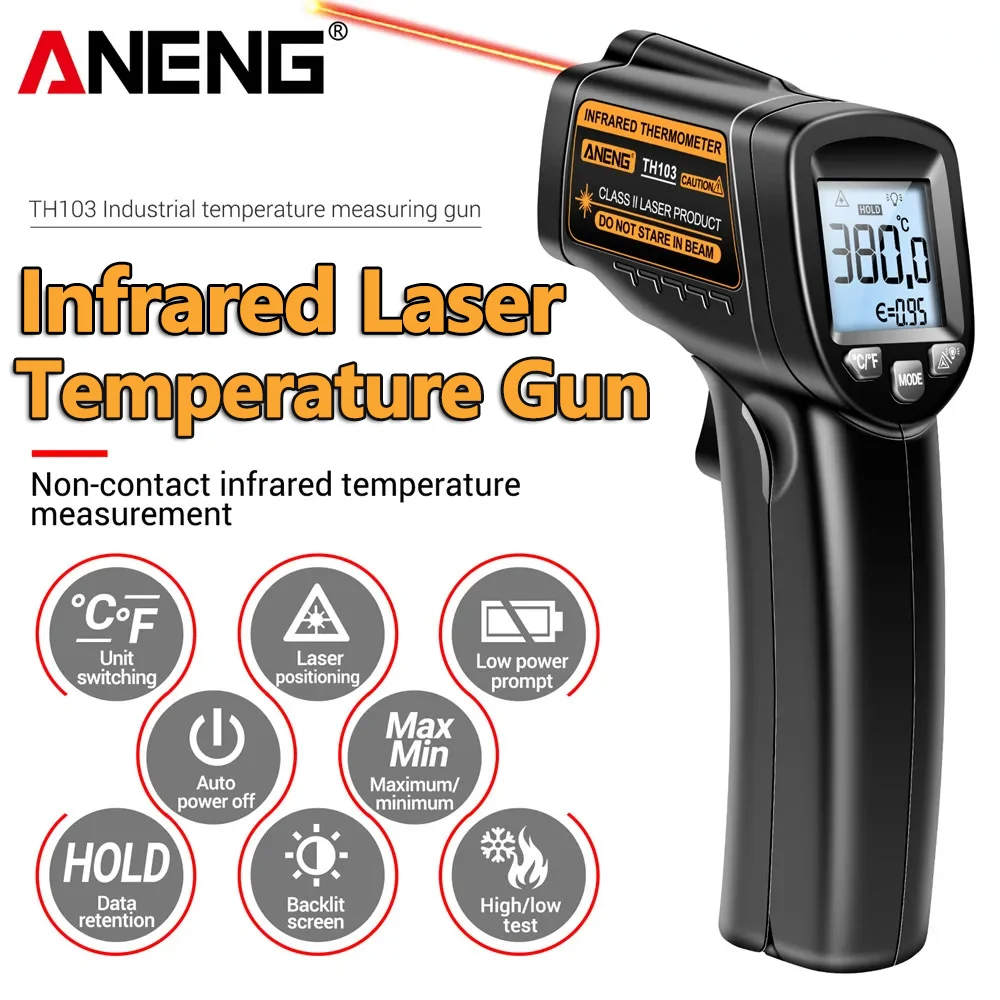 Pistolet termowizyjny na podcz – Industrial Laser Temperature Sensor recenzja i cena