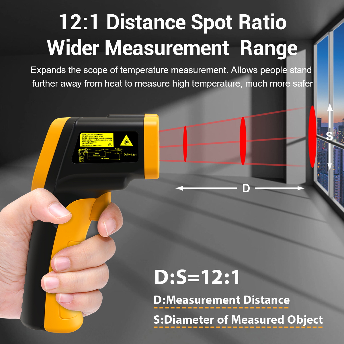 LAOLAU JD 16 Termometr na podc – Industrial Laser Temperature Sensor recenzja i cena