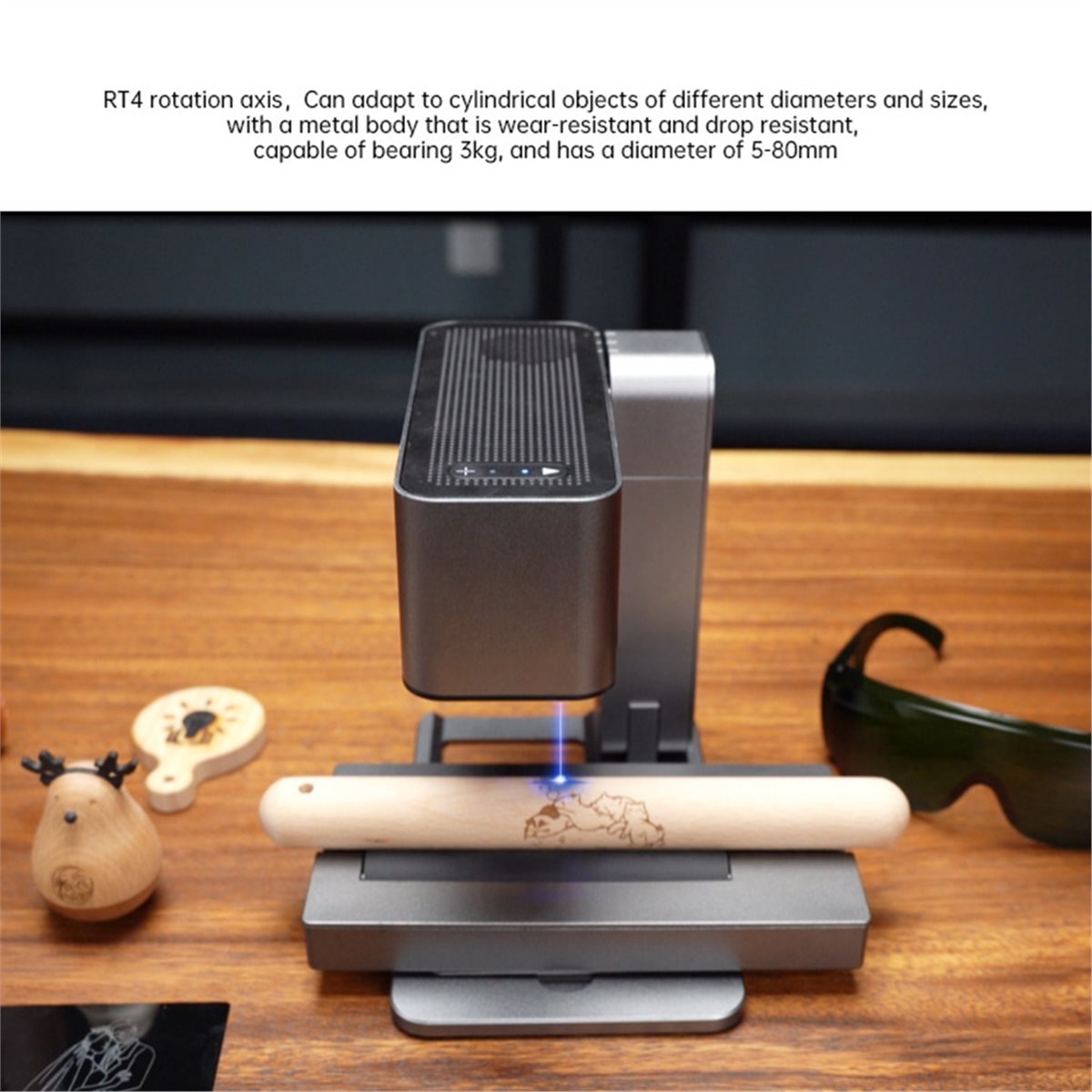 Oś obrotowa R4 do laserowej ma – Rotary Axis Laser Engraver recenzja i cena