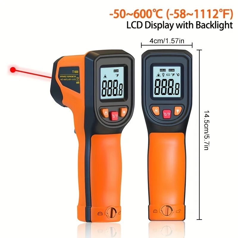 -50 ~ 600 ° c cyfrowy termomet – Industrial Laser Temperature Sensor recenzja i cena