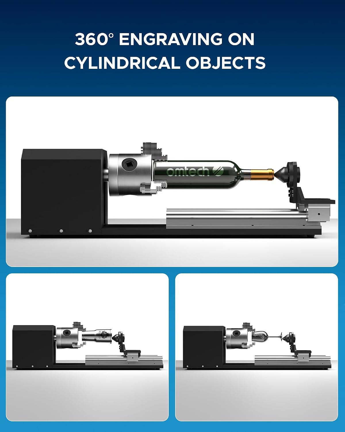Oś obrotowa z uchwytem trójszc – Rotary Axis Laser Engraver recenzja i cena