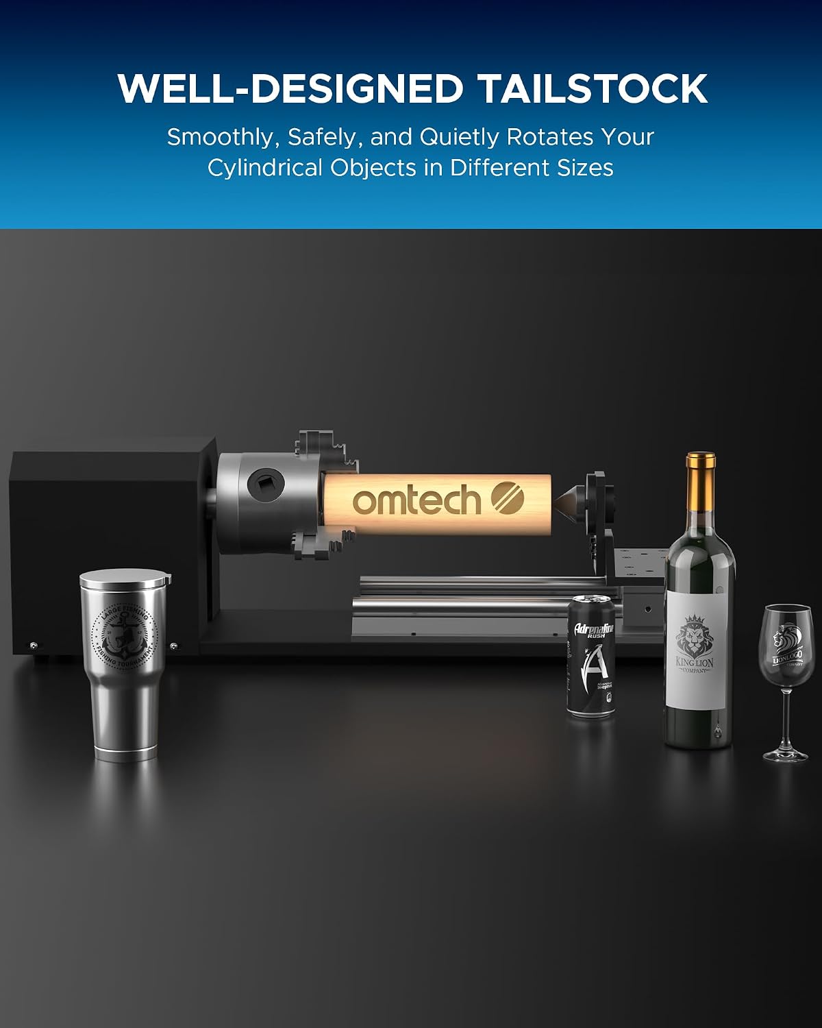 Oś obrotowa z uchwytem trójszc – Rotary Axis Laser Engraver recenzja i cena